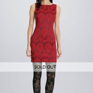 Alice + Olivia Donovan Fitted Lace Dress Size 0